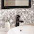 Dip Design Is Personal Hex Tile, Sliver, 12" X 12", Case Of 10