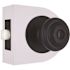 Shield Security Fancy Mushroom Privacy Knob,  Bed/Bath, Matte Black