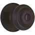 Shield Security Fancy Mushroom Privacy Knob,  Bed/Bath, Matte Black