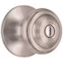 Shield Security Fancy Mushroom Privacy Knob,  Bed/Bath, Satin Nickel