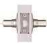 Shield Security Bed/Bath Privacy Door Lever, Flat Straight, Satin Nickel