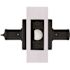 Shield Security Bed/Bath Privacy Door Lever With Square Rose, Matte Black