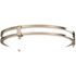 Juno Saturn 13" Round LED Flush Mount With Switchable Cct, Brushed NICKEL