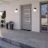 Satco Nuvo Black One-Light 6 Porch Wall Fixture With White Globe