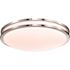 Satco Glamour LED 24" Flush Mount Fixture Brushed NICKEL Cct Select 3k/4k/5k