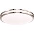 Satco Glamour LED 24" Flush Mount Fixture Brushed NICKEL Cct Select 3k/4k/5k