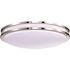 Satco Glamour LED 24" Flush Mount Fixture Brushed NICKEL Cct Select 3k/4k/5k