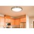 Satco Glamour LED 24" Flush Mount Fixture Brushed NICKEL Cct Select 3k/4k/5k