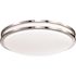 Satco Glamour LED 24" Flush Mount Fixture Brushed NICKEL Cct Select 3k/4k/5k