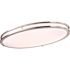 Satco Glamour LED 32" Oval Flush Mount Brushed NICKEL Cct Select 3k/4k/5k
