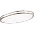 Satco Glamour LED 32" Oval Flush Mount Brushed NICKEL Cct Select 3k/4k/5k