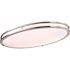 Satco Glamour LED 32" Oval Flush Mount Brushed NICKEL Cct Select 3k/4k/5k