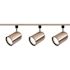 Satco Nuvo Brushed NICKEL Three-Light R30 Bullet Cylinder Track Kit