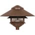 Satco 8" Landscape Pagoda Light, Two Louver, Large Hood, Bronze