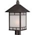 Nuvo Lighting Nuvo Lighting Drexel Post Lantern Stone Black