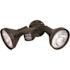 Satco Nuvo Bronze Two-Light 14 Flood Light, Adjustable Swivel And Motion Sensor
