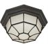 Nuvo Lighting Nuvo Lighting Outdoor Ceiling Fixture, Textured Black, Frosted Glass