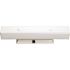 Satco Nuvo White Four-Light 24 Vanity With White U Channel Glass With Outlet