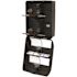 Compact 4-Roll Quad Plus Coreless High-Capacity Toilet Paper Dispenser Black