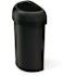 Simplehuman 60l 16 Gal. Semi-Round Open Top Can Matte Black