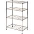 Muscle Rack 4-Shelf Light Duty Chrome Wire Shelving Unit