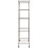 Muscle Rack 36 W X 18 D X 72 H 5-Tier Mobile Wire Shelving Chrome