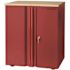 Husky Welded 2-Door Base Cabinet In Red, 28 In.w X 32 In.h X 21.5in. D