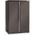 Husky Welded Cabinet In Black And Gray, 46 In. W X 72 In. H X 24 In. D