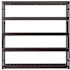 Husky 5-Tier Steel Freestanding Garage Storage Shelving Unit, 90"x90"x24", Black