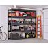 Husky 5-Tier Steel Freestanding Garage Storage Shelving Unit, 90"x90"x24", Black