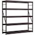 Husky 5-Tier Steel Freestanding Garage Storage Shelving Unit, 90"x90"x24", Black