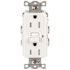 Hubbell Commercial Autoguard Tamper/weather Resistant Gfci, 15a, White