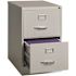 Hirsh 25" Deep 2 Drawer Legal Width Metal Vertical File Commercial Grade Black