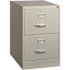 Hirsh 25" Deep 2 Drawer Legal Width Metal Vertical File Commercial Grade Black