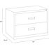 Hirsh 30" Wide 2 Drawer Metal Lateral File Letter/legal/a4 Hanging Folders Putty