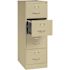 Hirsh 30" Wide 4 Drawer Metal Lateral File Letter/legal/a4 Hanging Folders Black