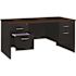 Hirsh Modular Right-Hand Single Pedestal File Desk 30"dx66"w Charcoal/mahogany