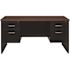 Hirsh Modular Right-Hand Single Pedestal File Desk 30"dx66"w Charcoal/mahogany