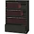 Hirsh 36" W 4 Drwr Metal Lateral File Roll-Out Shelve Letter/legal/a4 Hang Black