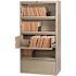 Hirsh 36" W 5 Drwr Metal Lateral File Roll-Out Shelve Letter/legal/a4 Hang Putty