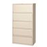 Hirsh 36" W 5 Drwr Metal Lateral File Roll-Out Shelve Letter/legal/a4 Hang Putty