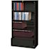 Hirsh 36" W 5 Drwr Metal Lateral File Roll-Out Shelve Letter/legal/a4 Hang Black