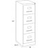 Hirsh 4 Shelf Metal Bookcase 60" H Black