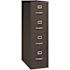 Hirsh 4 Shelf Metal Bookcase 60" H Black