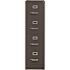 Hirsh 4 Shelf Metal Bookcase 60" H Black