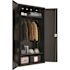 Hirsh 5 Shelf Metal Bookcase 72" H Light Gray
