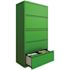 Hirsh 6 Shelf Metal Bookcase 82" H Putty