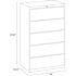 Hirsh 6 Shelf Metal Bookcase 82" H Putty