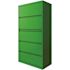 Hirsh 6 Shelf Metal Bookcase 82" H Putty