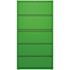 Hirsh 6 Shelf Metal Bookcase 82" H Putty